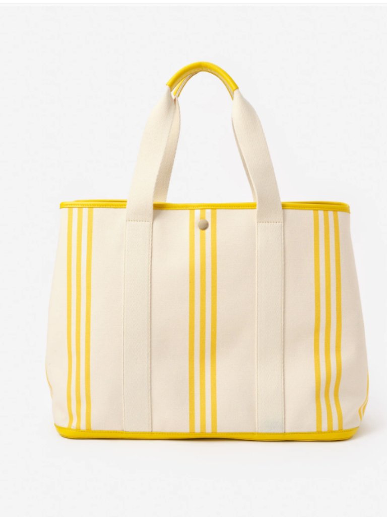 The Alma Canvas Tote In Stripe